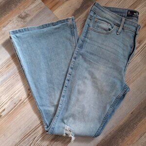 Juniors Hollister High-Rise Vintage Flare Distressed Stretch Jeans Size 9S 29x29